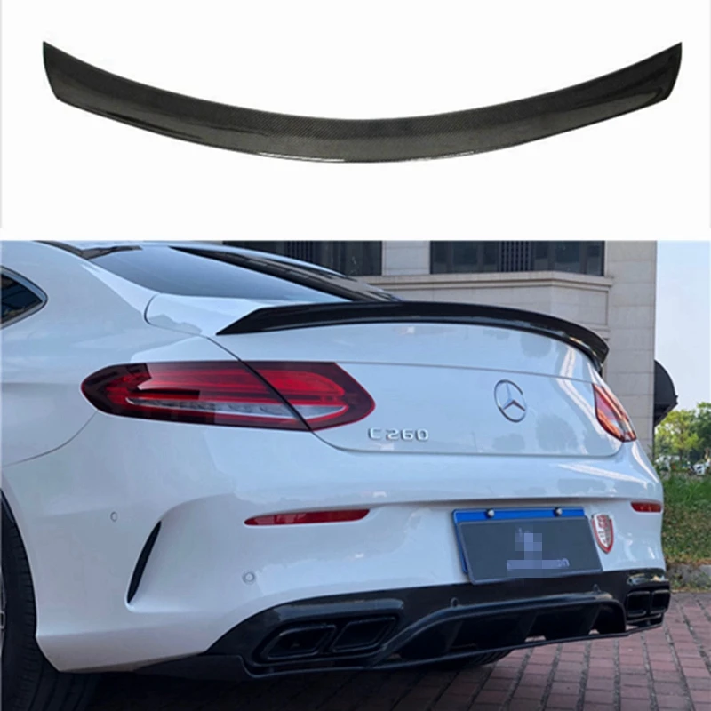 

C Class 2DOORS V Style Carbon Fiber Rear Spoiler For Mercedes Benz W205 Coupe 2015+ C63 AMG C200 C250 C350