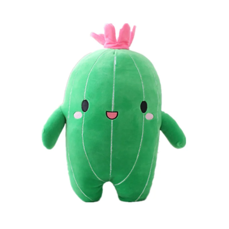 Kawaii Flower Plant Cactus Plush Toy Triver Stuffed Doll Pillow Cushion Bolster Kids Children Boy Girl Gift Room Bedroom Decor