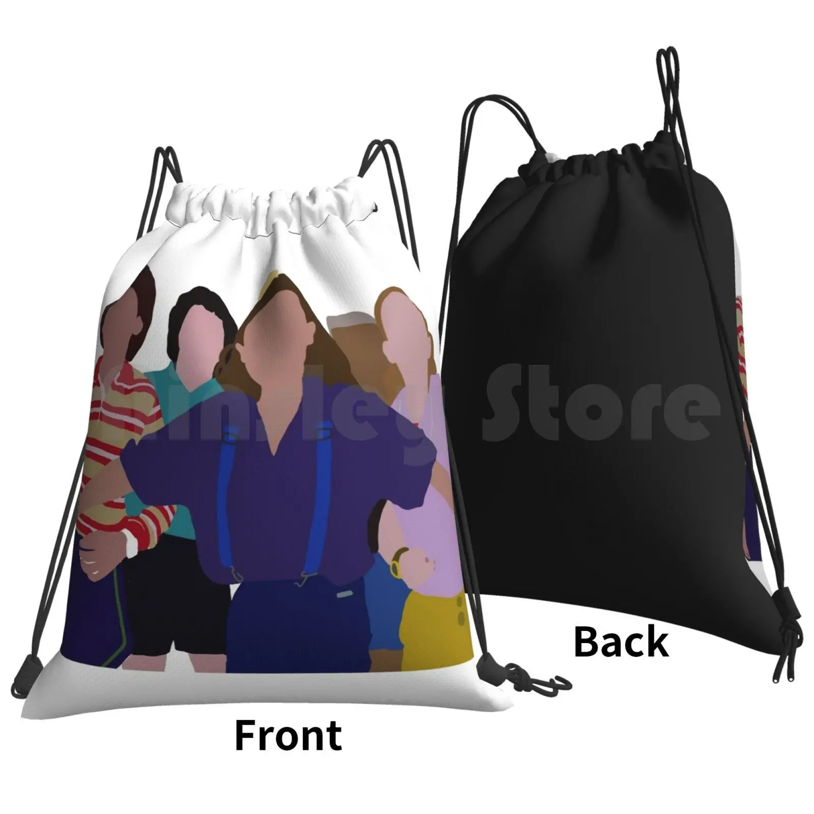 Backpack Drawstring Bags Gym Bag Waterproof Series Eleven Max Mike Netflix Lucas Things Vintage Trend Trendy Fashion