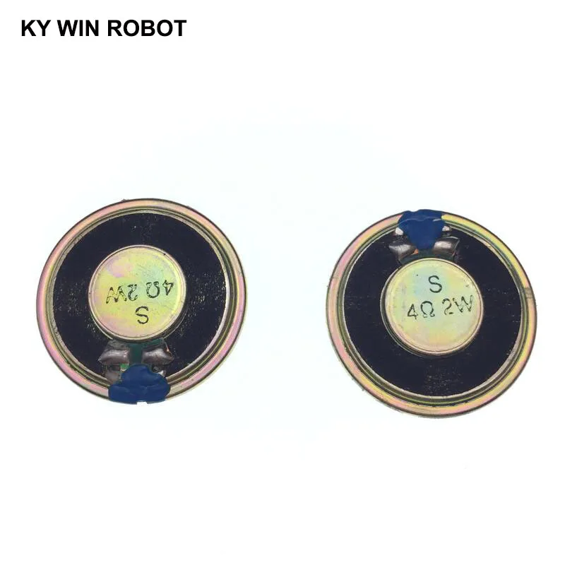 2pcs/lot New Ultra-thin Mini speaker 4 ohms 2 watt 2W 4R speaker Diameter 36MM 3.6CM thickness 5MM