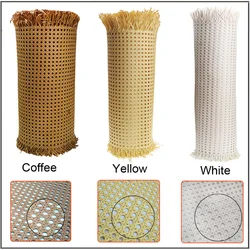 40 45 50 60cm wide 1m 1.5m 2meter PE Plastic Rattan Webbing Roll Cane Wicker Sheet For Chair Table Furniture Repairing Material