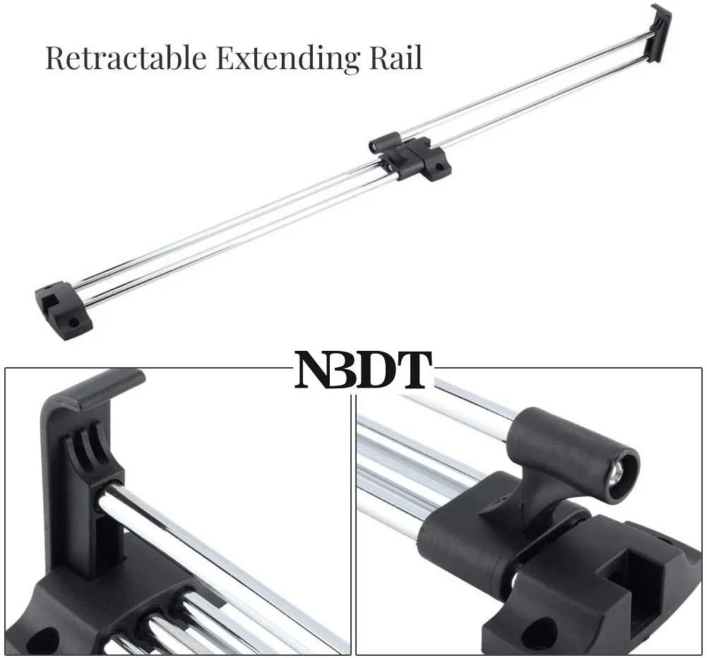 30CM 35CM 40CM 45CM 50CM Top Mount Sliding Retractable Pull Out Closet Valet Rod Wardrobe Cloth Hanger Rack