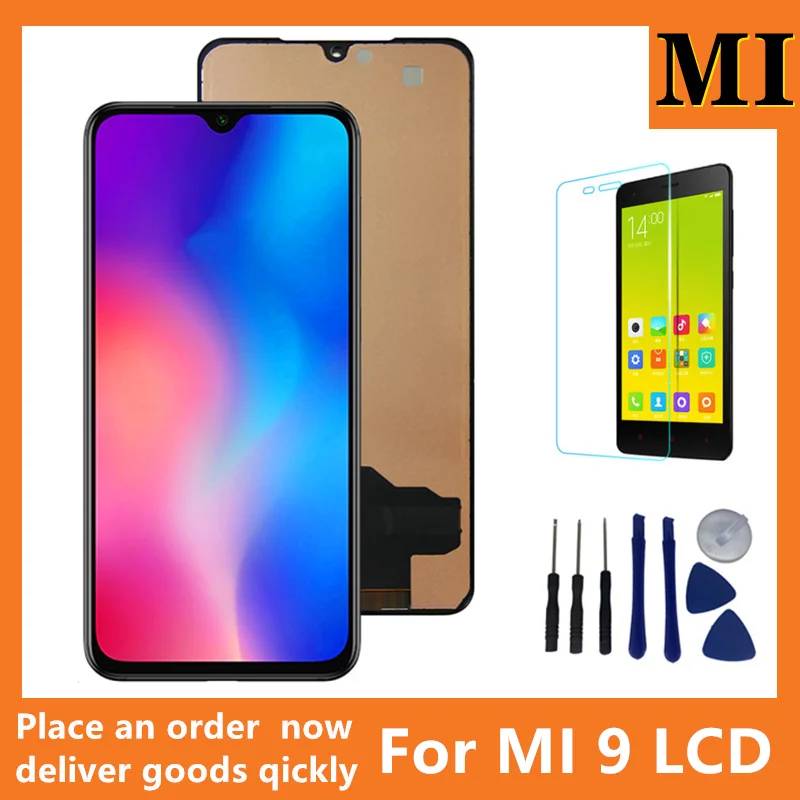 High Quality 6.39''For Xiaomi Mi 9 For Ori Mi9 M1902F1G LCD Display Touch Screen Digitizer Assembly Replacement