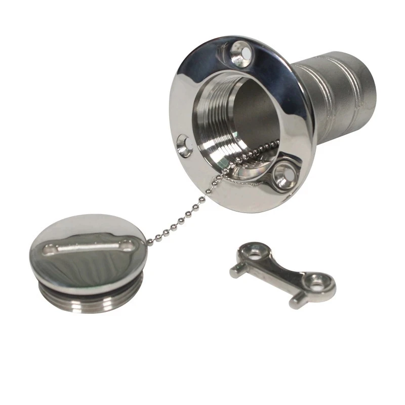 

1.5" and 2" 38mm or 50mm 316 Stainless Steel Marine Boat Hardware Deck Filler Fuel Water Waste Diesel Gas Key Cap Fuel Water Was