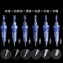 10Pcs Microblading Permanent Electric Pen Derma Tattoo Needles Bayonet Cartridge For dr. A1 A6 Tattoo Machine Pen Needles Tips