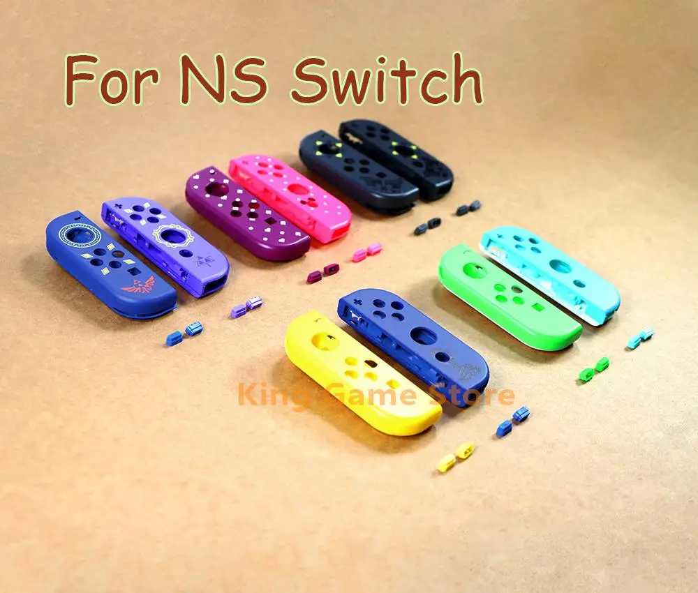 

50sets/lot Housing shell cover case with middle frame SL SR button Keys For Nintend Switch Joy con controller housing cover case