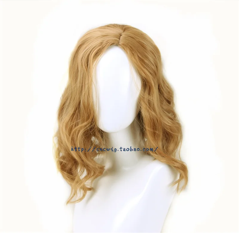 

Movie Halloween Laurie Strode Cosplay Wig Brown Short Curly Heat Resistant Hair Wigs + a wig cap