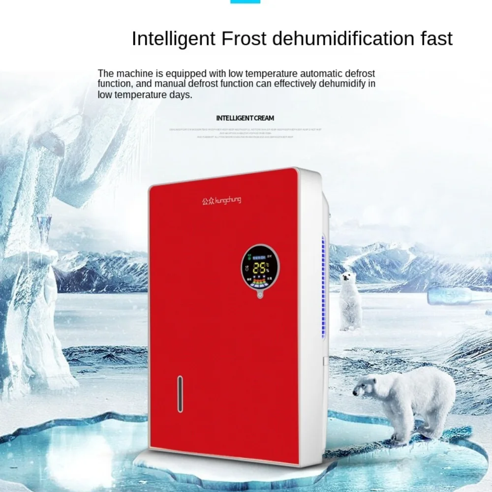 2200Ml Dehumidifier Rumah Tangga Listrik LED Bisu Dehumidifier Ruang Bawah Tanah Villa Kelembaban Menyerap Mesin Pengering Desumidificador