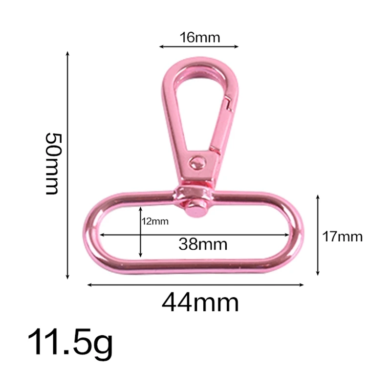 5pcs Pink Color 1inch 1.5 Inch Metal Swivel Hook For Handbag Making