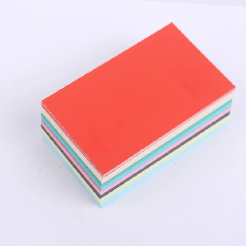 100 sztuk/partia pusta karta papieru kolor uczeń angielski słowo karty gruby biznes papier kartonowy 9*5.4cm papier pakowy