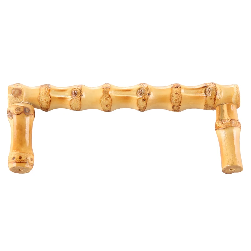 Furniture Accessories Cabinet Knob Wardrobe Closet Bamboo Root Wood Handle Drawer Pull
