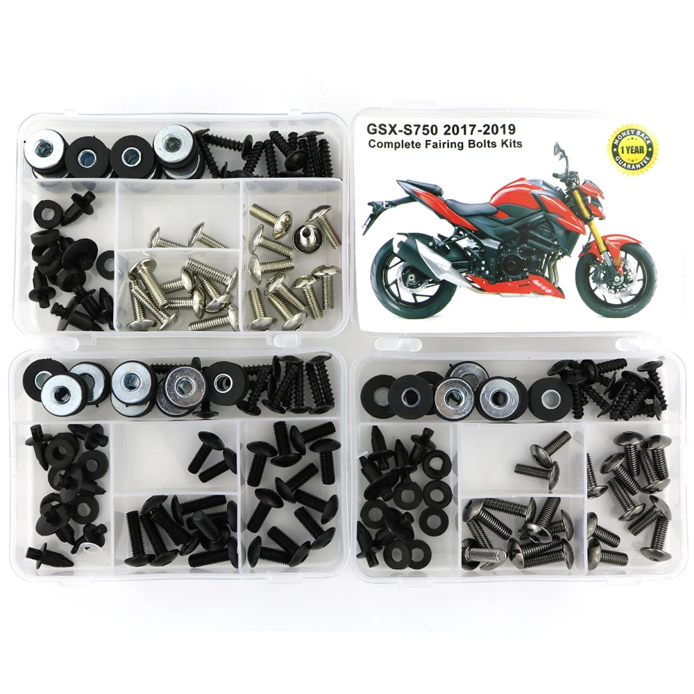 

Fit For Suzuki GSX-S 750 GSX750S 2017-2024 Motorcycle Complete Full Fairing Bolts Kit Steel Speed Nuts Covering Screw Clips