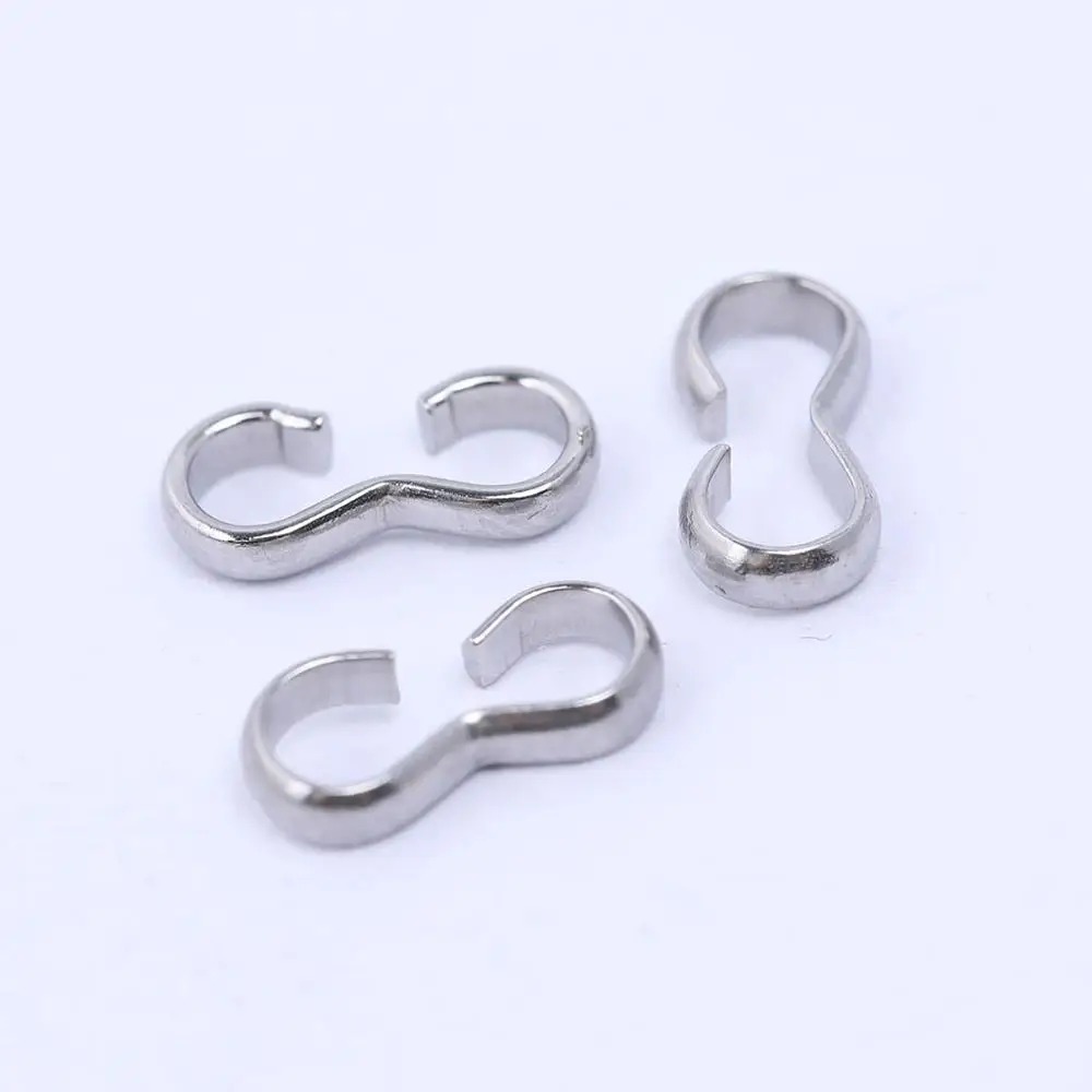 

100pcs stainless steel bracelet jewelry connectors findings diy 4x8mm