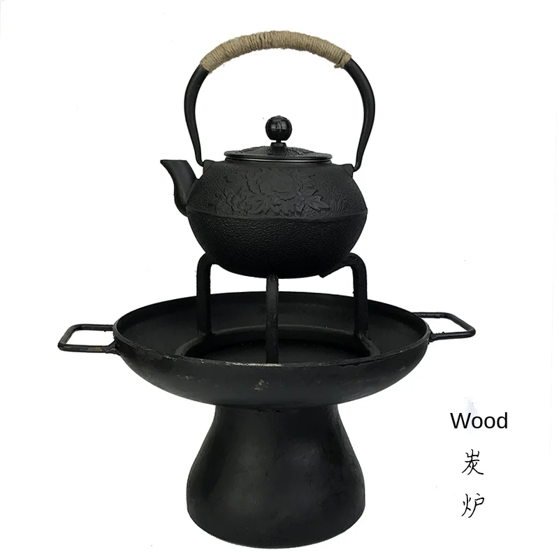 Brazier Roasting Stove Retro Charcoal Stove Traditional Charcoal Brazier Heating Stove Thick Iron Brazier Barbecue Grill