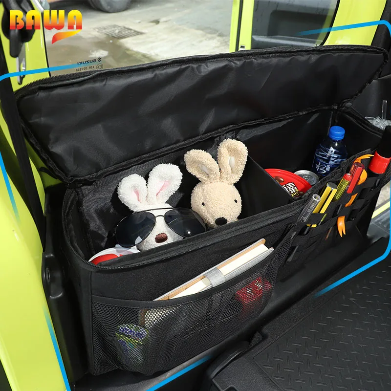 باوا تستيفها حقيبة لسوزوكي جيمي 2door 2019 2020 2021 2022 2023 2024 JB74 سيارة جذع المنظم حقيبة الملحقات الداخلية #6