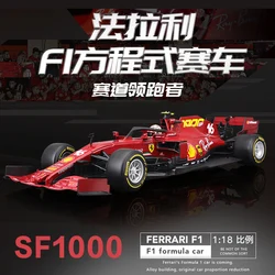 Bburago 1:18 2021 SF21 #55 #16 F1 Racing Formula Car Static Simulation Diecast Alloy Model Car