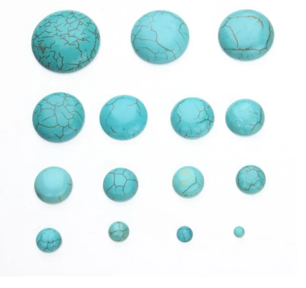 10pcs/lot natural stone  beads turquoise round for jewelry making 4-30mm fashion good charm Ring accessories no hole