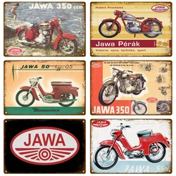 JAWA Vintage Wall Poster Vintage Retro Wall House Restaurant Decoration Plaque Metal Wall Decor Art Metal Sign Tin Sign Plate