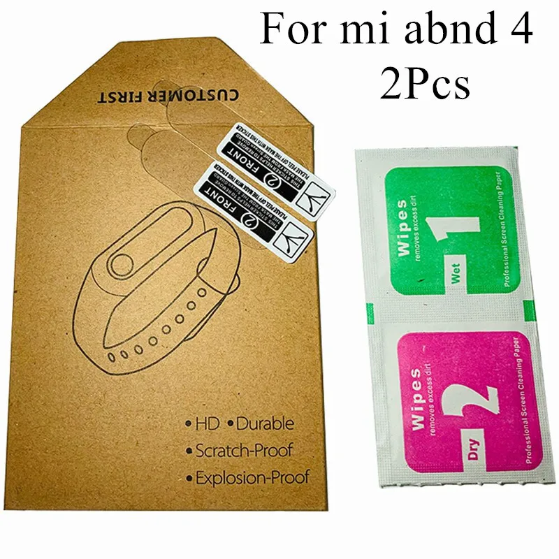 Mi band 4 5pcs 2 stuks 1 stuks screen Film Beschermende film Protector Voor xiao Mi mi band 4 anti Scratch mi band4 armband Mi band 4