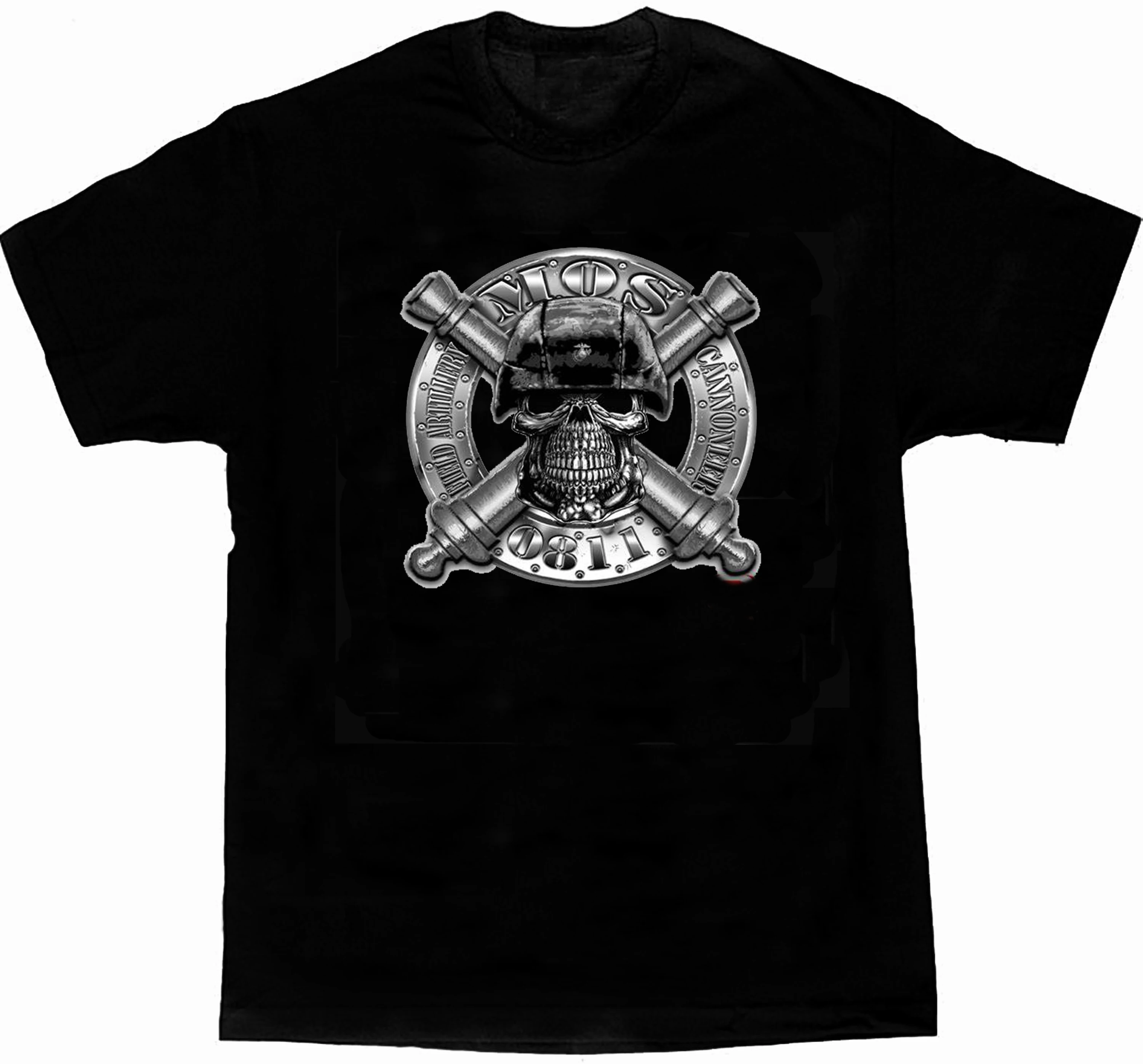 US Marine Corps 0811 Cannoneer Field Artillery T-Shirt. Summer Cotton Short Sleeve O-Neck Mens T Shirt New S-3XL