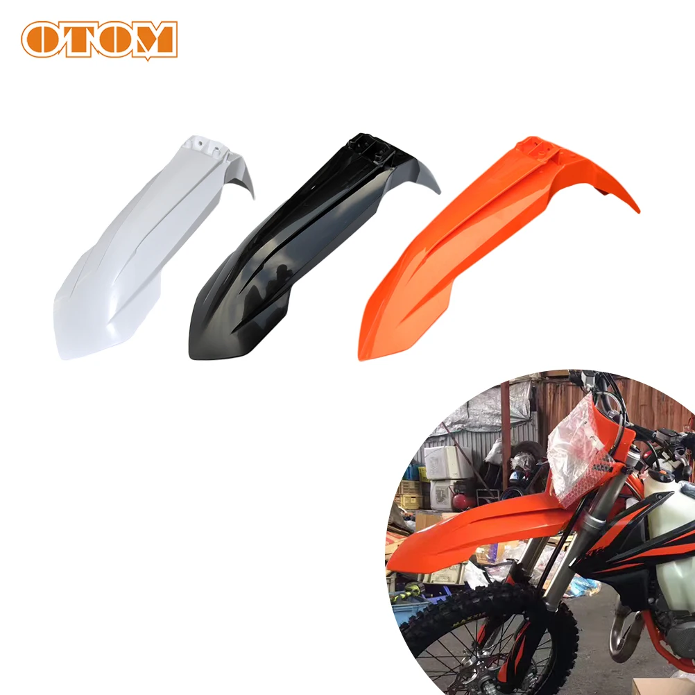 

OTOM 2022 Motorcycle Front Fender Plastic Kit Mudguard Splash Shield Protector Extension For KTM Enduro Mud Guards 79008010000EB