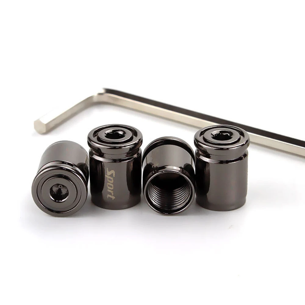 DSYCAR 1Set Anti-Diebstahl-Sport-Reifenventil-Staubkappen Staubdichte Reifenkappe Ventilschaftkappen für Autos, Fahrrad, Moto Neu – Detail 14