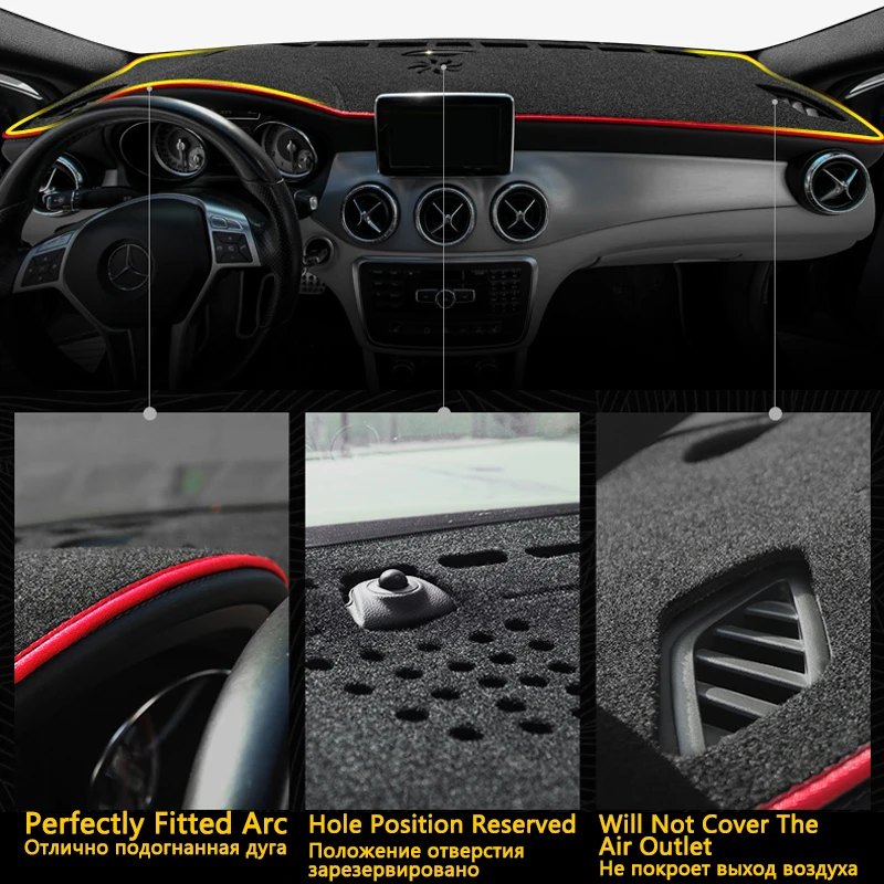 for Honda City 2008~2014 GM2 GM3 2009 2010 2011 2013 Anti-Slip Dashboard Mat Cover Inner Sun Shade Dash board Car Accessories