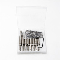 8pcs Hinge Drill Bit Set Self Centering Pilot Hole HSS Hex Shank Wood Tool Hole Saw with 8pc drills