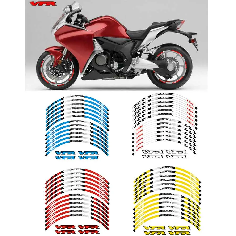 

17" Rim Stripes Wheel Tape Stickers Decals For HONDA VFR 800 VFR400 VFR 1200 750