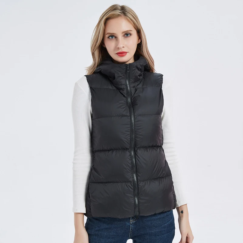 SEDUTMO – gilet en duvet de canard pour femme, épais, à capuche, court, bouffant, Slim, basique, grande taille 3XL, collection automne hiver, ED1671