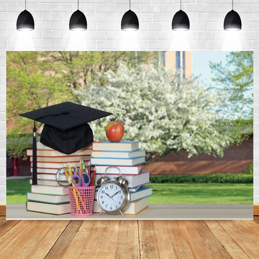 Yeele Student Campus Party Background Photography Children Back to School Graduation Hat Backdrop Baby Photo Studio Photophone