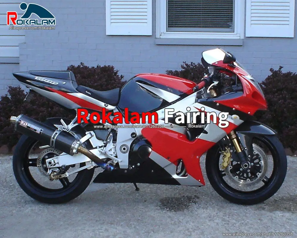 

Для Suzuki GSXR1000 K1 2000 2001 2002 GSX-R1000 GSX R1000 00 01 02, красный, черный комплект обтекателя мотоцикла (литье под давлением)