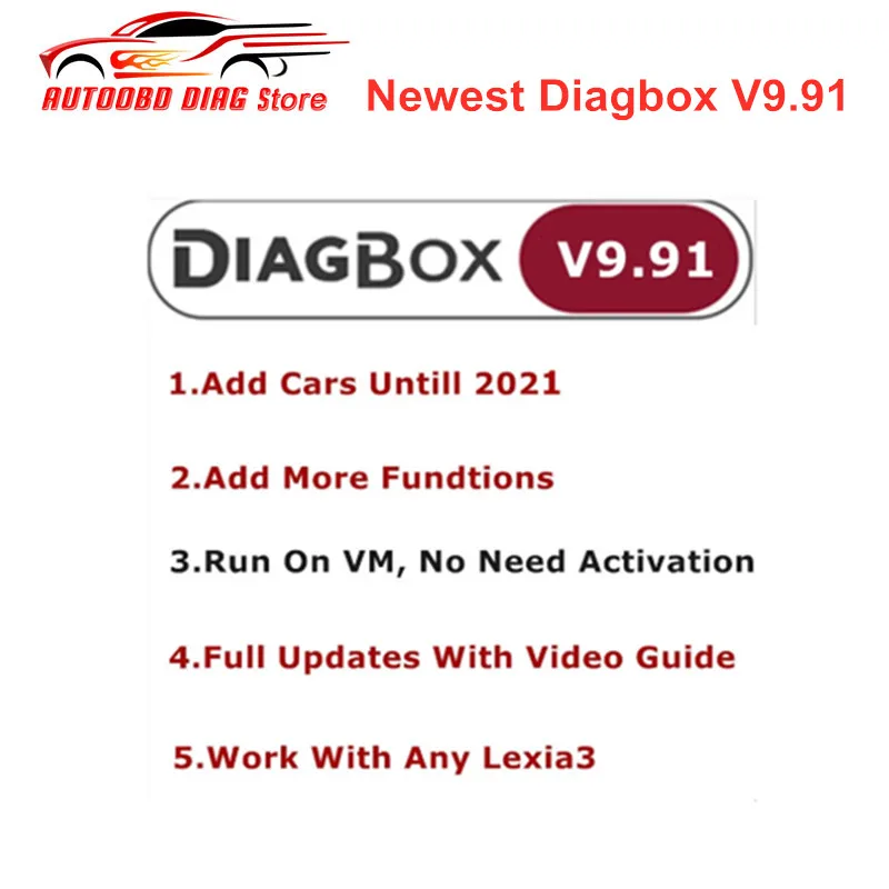 Newest Diagbox V9.91 V9.68 Full Update For Lexia3 PP2000 Lexia-3 Diagbox 9.91 For Citroen For Peugeot Diagnostic Tool Till 2021