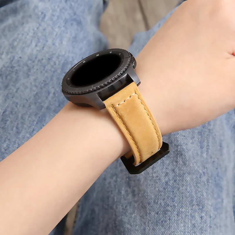 Ремешок кожаный для часов Huawei watch gt, 46 мм, 42 мм