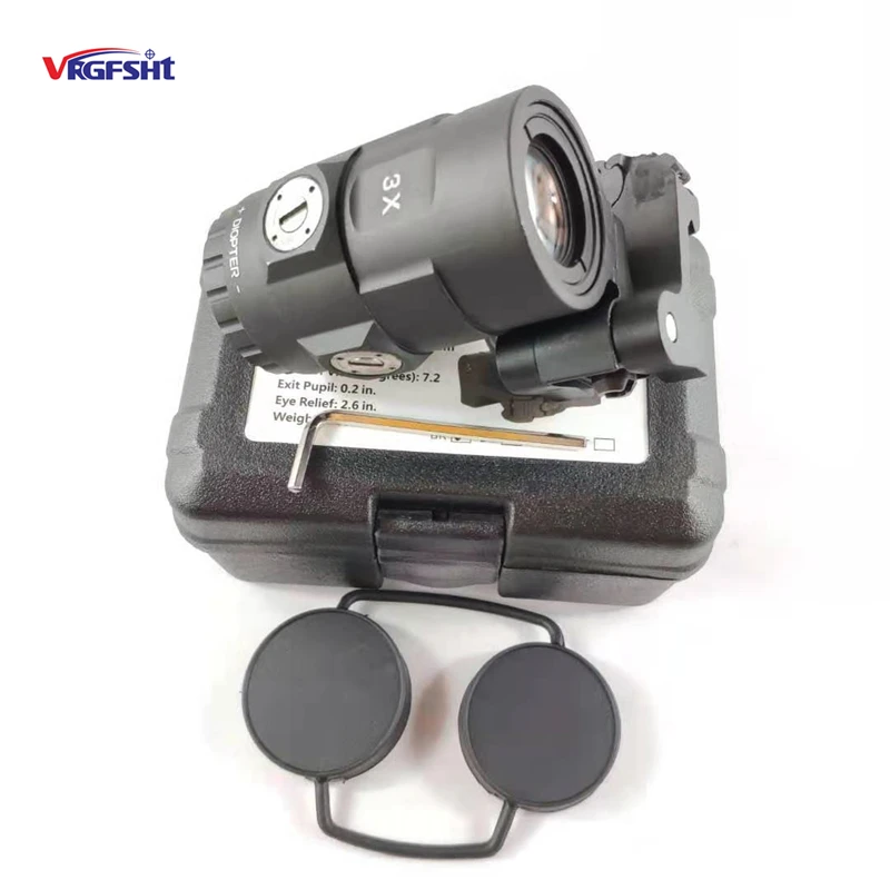 Imagem -02 - Âmbito Holográfico Mro hd 1x Reflex Sight 3x Lupa Lente de Visão com Alta e Baixa Montagem em Trilho Picatinny