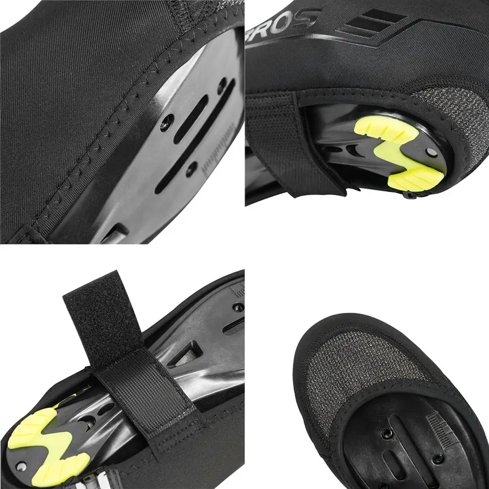 ROCKBROS Shoe Cover Bicycle Winter Cycling Shoes Overshoes Road Bike Mtb Windproof Toe Warmer Mtb Footwear Winter Shoe Cover