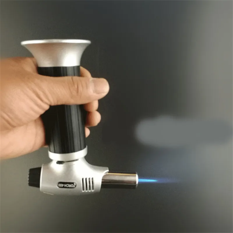 Butane Torch, Kitchen Torch Cooking Torch with Safety Lock & Adjustable Flame for Cooking, BBQ, Baking, Brulee, Creme, DIY Solde