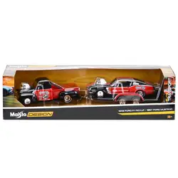 Maisto 1:24 1948 Ford F1 Pickup & 1967 Ford Mustang GT Static Die Cast Vehicles Collectible Model Sports Car Toys