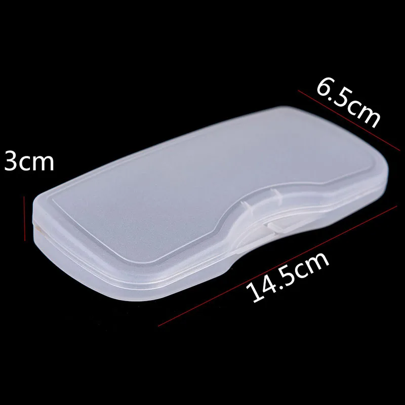 1pc PVC Plastic Durable Transparent Matte Polarized Clip Sunglasses Glasses Case Hard Box Eyewear Accessories