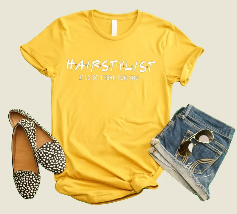 Hair Stylist Gift Dresser Hairdresser T-Shirt Women\'s Short Sleeve 100% Cotton Top Tee Letter Print Graphic O Neck Harajuku top