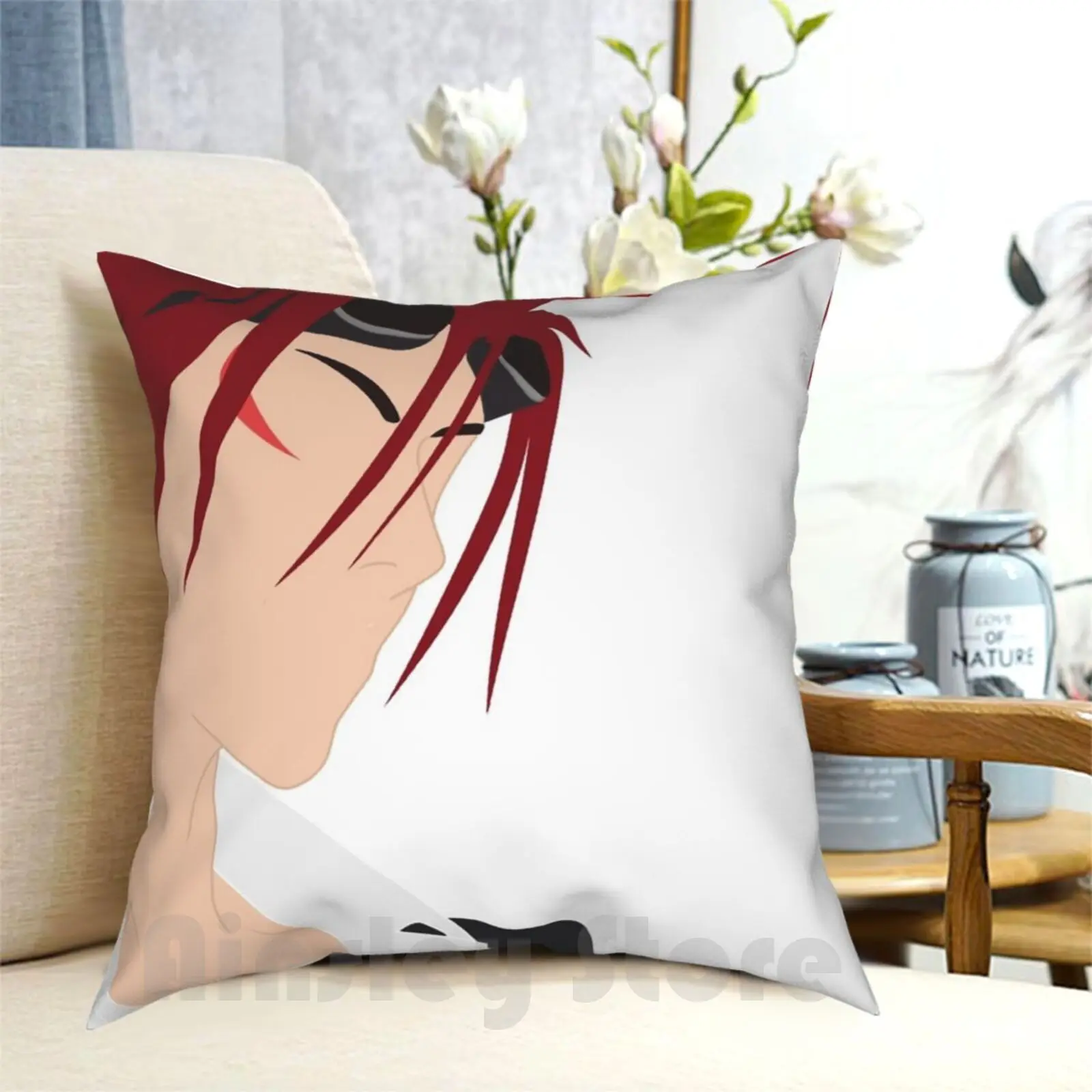 Reno Profile : : Final Fantasy Vii : : Pillow Case Printed Home Soft DIY Pillow cover Reno Reno Turks Ff7 Ffvii Final