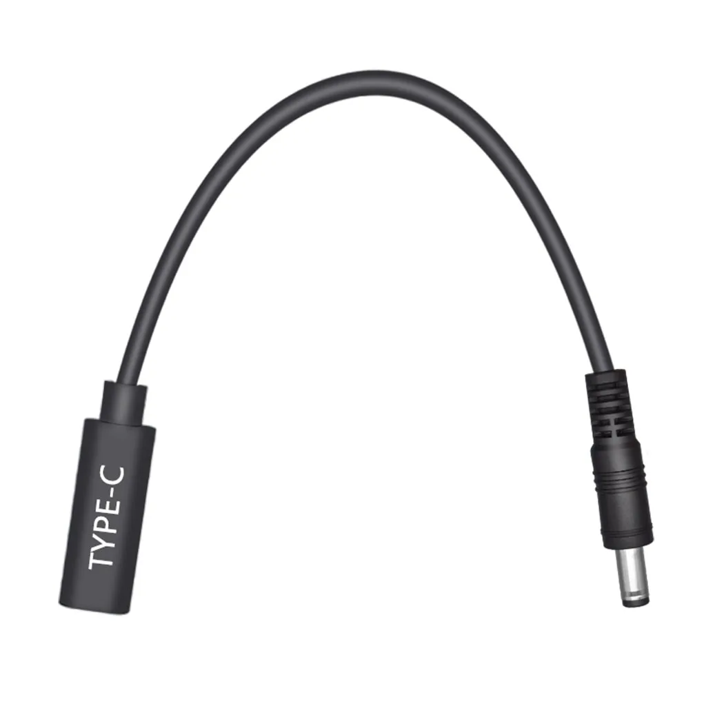 Jorindo 0.15m/0.49ft notebook pd cabo adaptador de carregamento, tipo-c fêmea jack para dc 5.5*2.1mm pd portátil linha de carregamento rápido, 65w