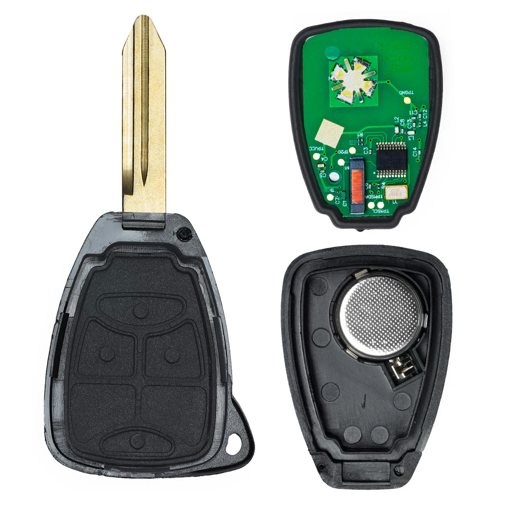 KEYECU muslimah Remote Key 5B / 6 Button 315MHz ID46 per Chrysler TOWN & COUNTRY per DODGE GRAND CARAVAN CARAVAN 2004-2007