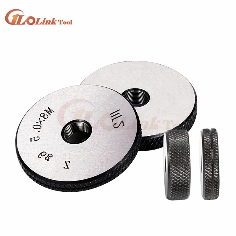 M2.5 M3 M4 M5 M6 M7 M8 M10 M14 M16 M18 M20 6G-6H الموضوع الدائري غيج الموضوع مقياس حلقة حلقة GO-NOGO قياس 6g قياس قياس 2 قطعة/المجموعة