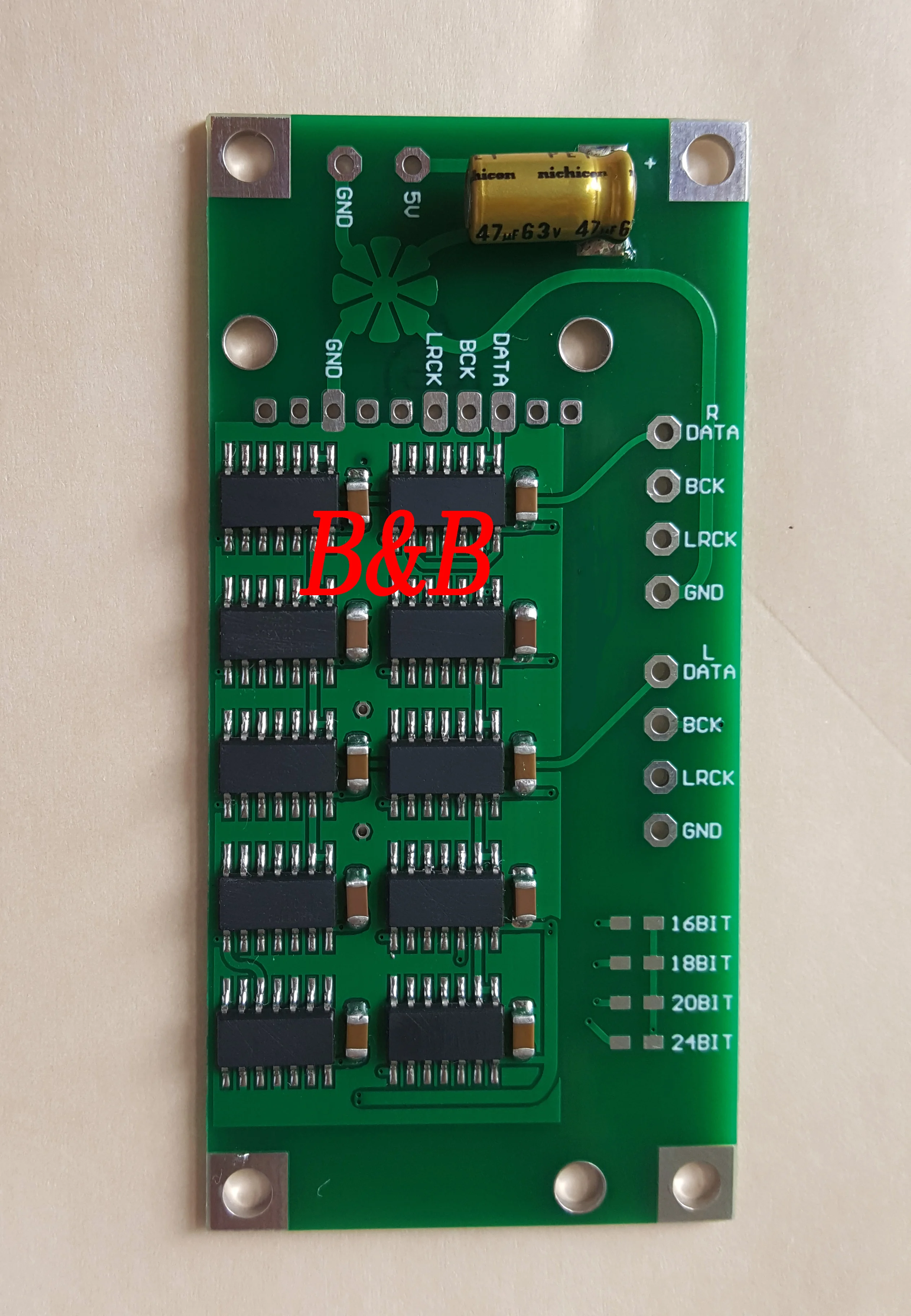 NOS DAC/I2S Format NOS Decoder Shifter Board and I2S Data Conversion Right-Justified Format