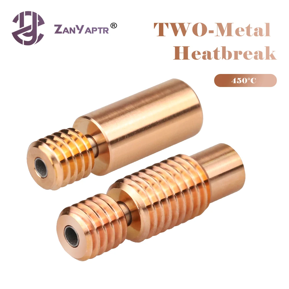 

Two-Metal Heatbreak Thermometal Heat break Duplex Metal for E3D V6 HOTEND heater block for Prusa i3 MK3 Break 1.75MM Filament