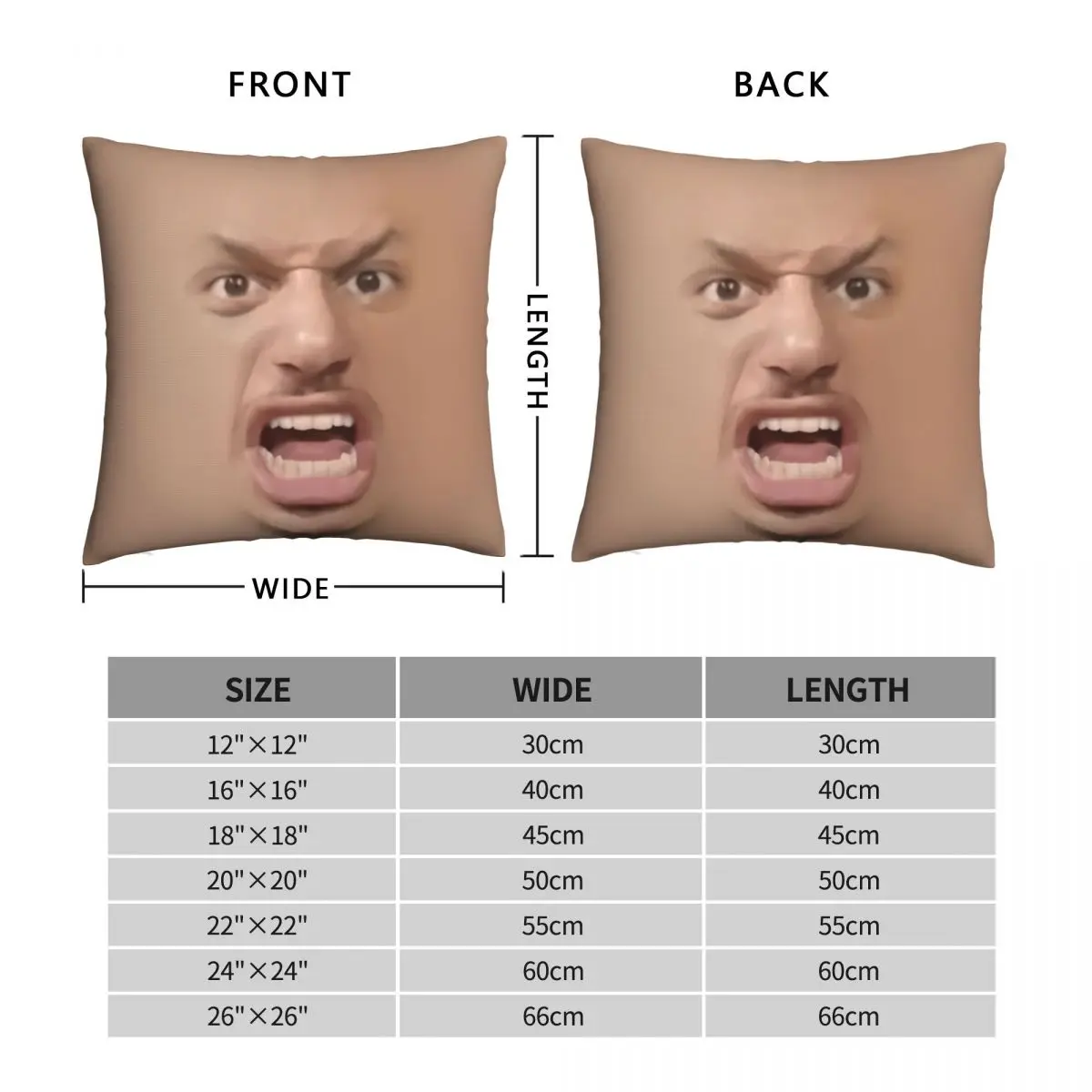 Eric Andre Yelling Square Pillowcase Polyester Linen Velvet Creative Zip Decorative Pillow Case Sofa Seater Cushion Cover