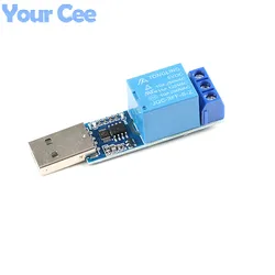 LCUS-1 Type 1 channel USB Relay Module Electronic Converter PCB Intelligent Control Switch JQC-3FF-S-Z relay