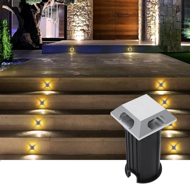 

LED Garden Light 1W 3W Underground Waterproof Ground Led Step Lamps Outdoor Garden Lighting Exterior Terrace Floor Led Spotlight