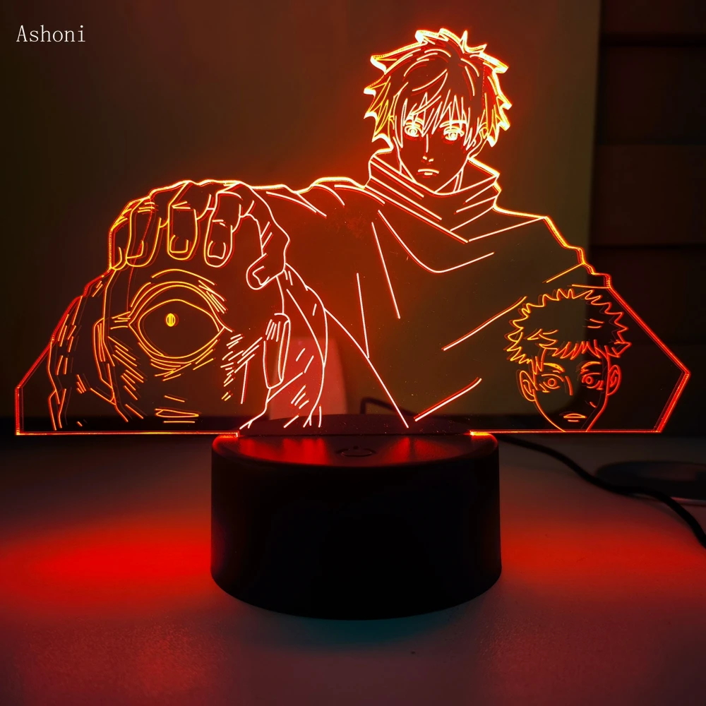 

Anime Satoru Gojo Jogo Jujutsu Kaisen Led Night Light Yuji Itadori for Kid Birthday Gift Jujutsu Kaisen Jogo Acrylic Table lamp